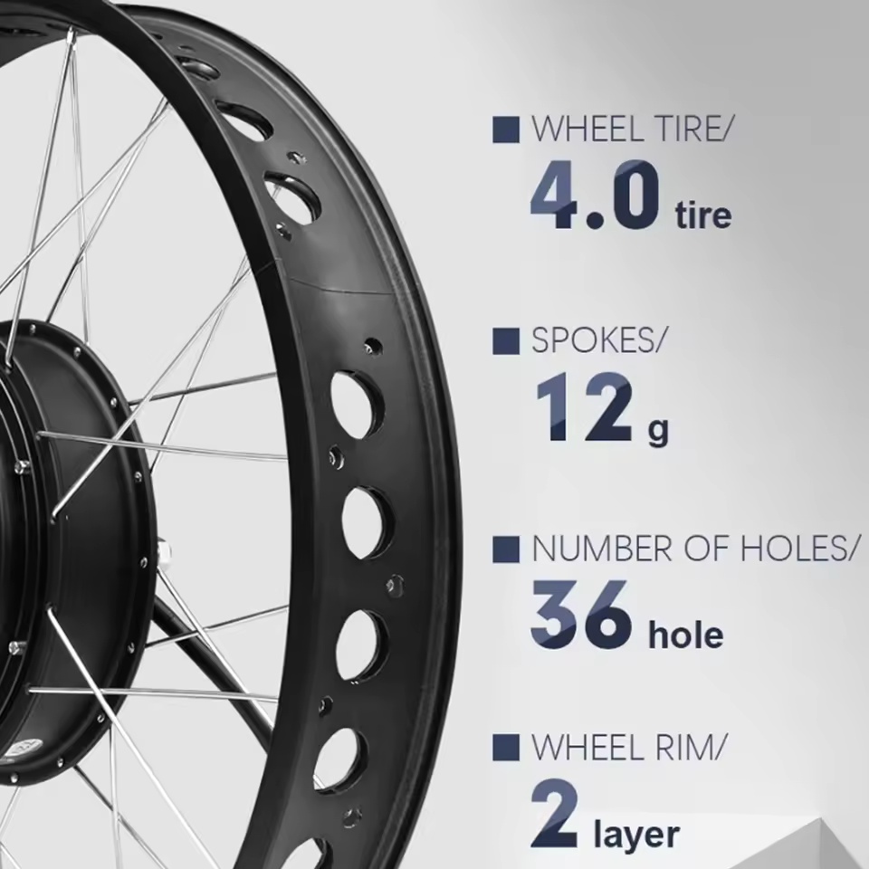 72V 3000W Fat Tire Snow Bike M - Ebike Conversion Kit 72V 3000W ulasan dan harga