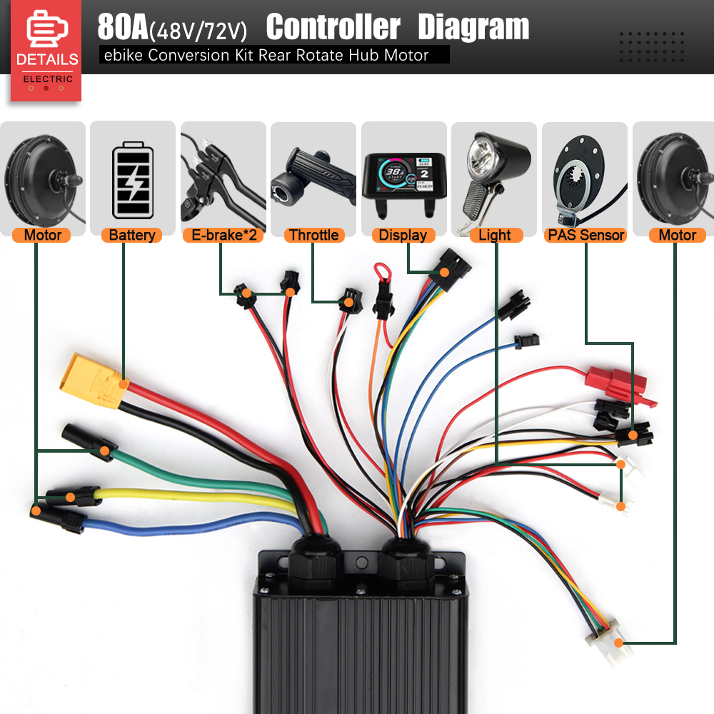 72V 3000W MTX39 E-Bike Convers - 72V 5000W Hub Motor Kit ulasan dan harga