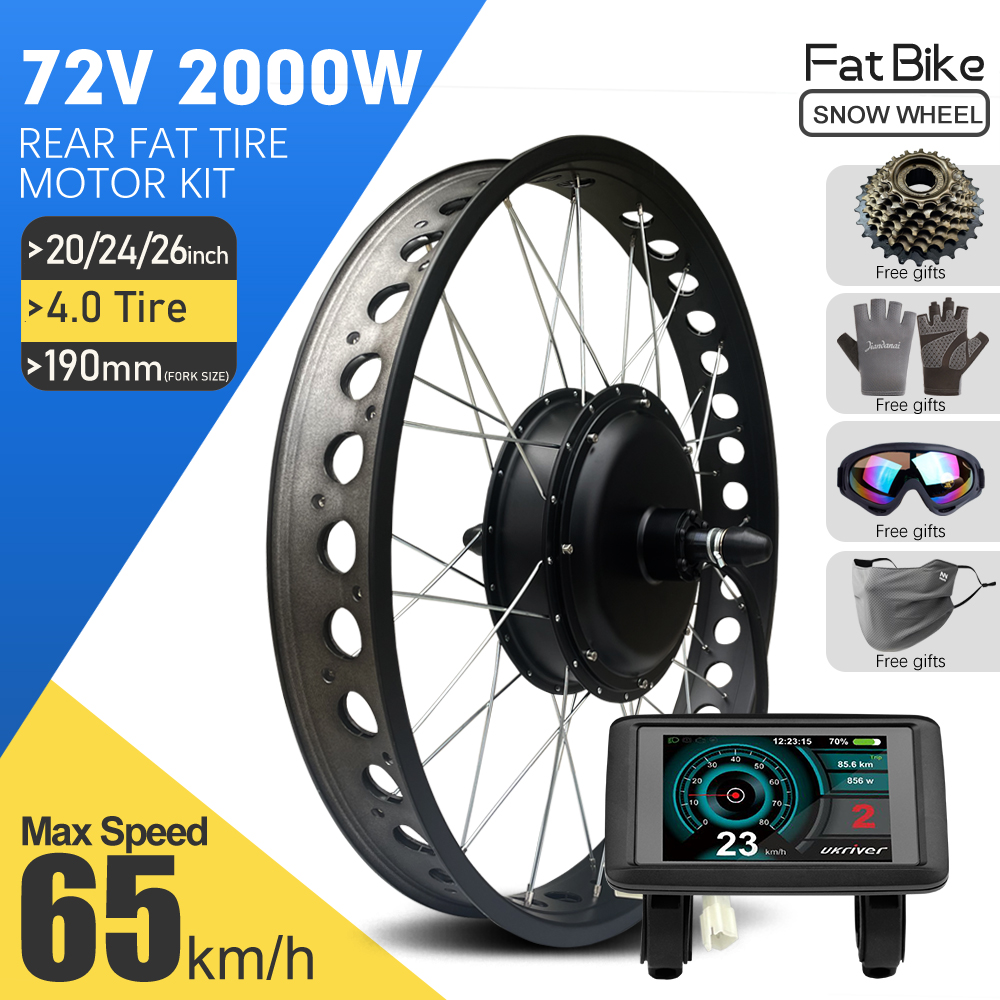 EBike Conversion Kit 72V 2000W - Fat Tire Ebike Conversion Kit 2000W ulasan dan harga