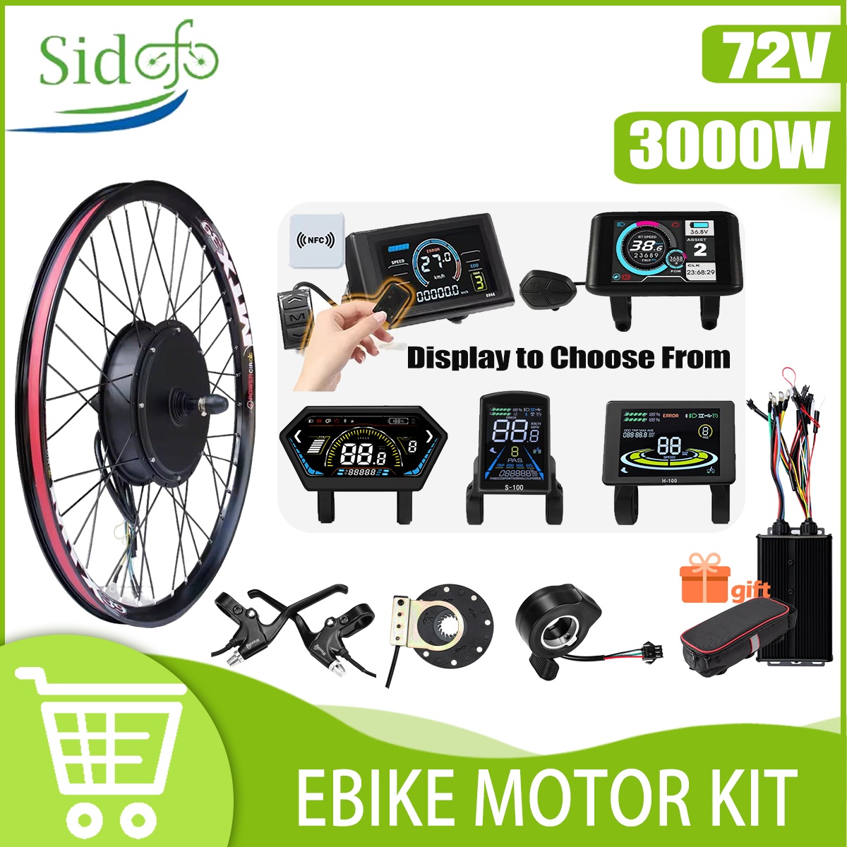 72V 3000W E Bike Conversion Ki - Ebike Conversion Kit 72V 3000W ulasan dan harga